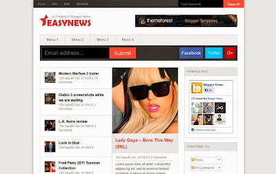 Easy News - Magazine Responsive SEO Blogger Template