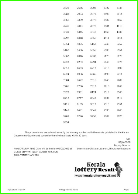 29.12.2022 Karunya Plus KN 452 LIVE