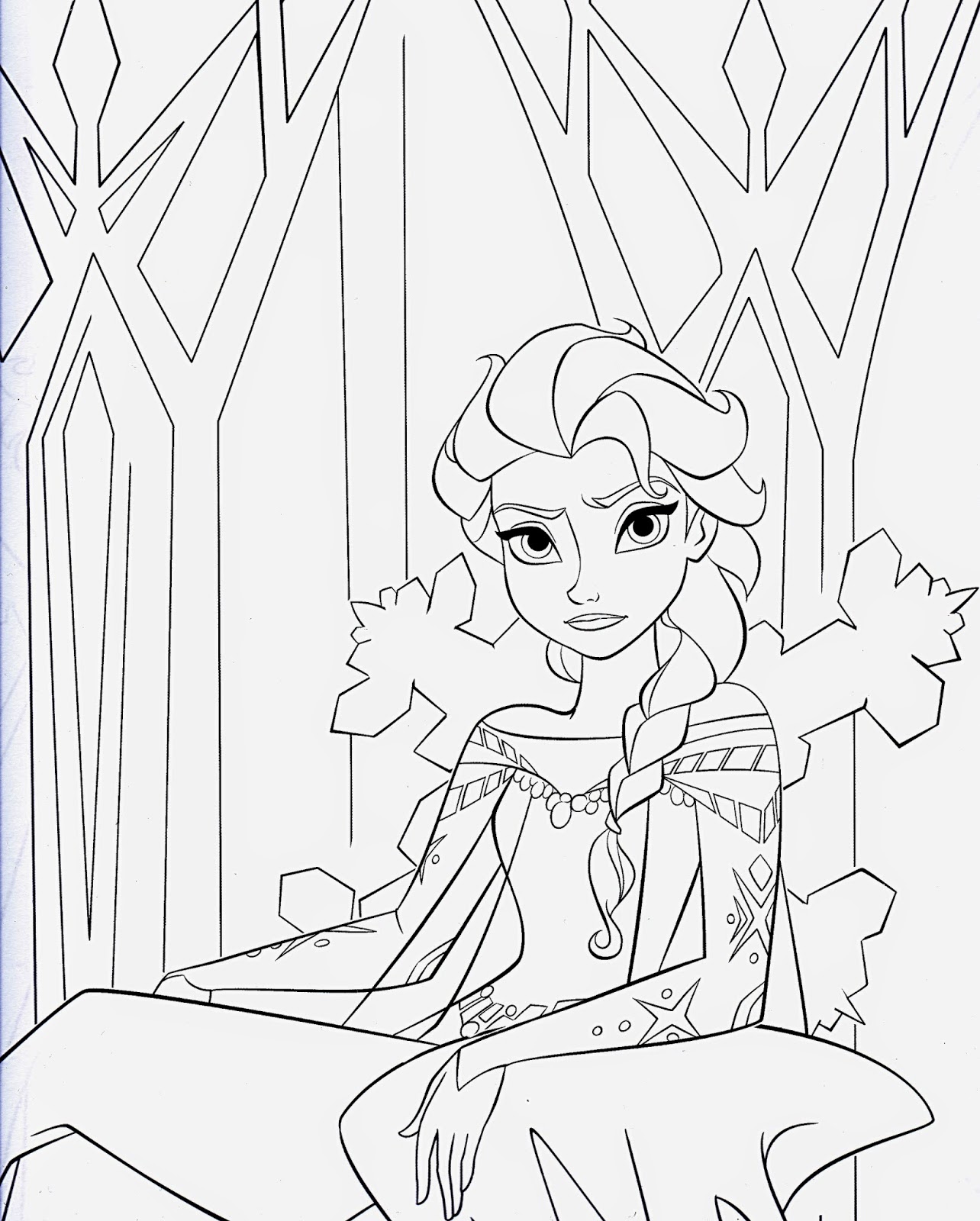 Download Disney Movie Princesses: "Frozen" Printable Coloring Pages