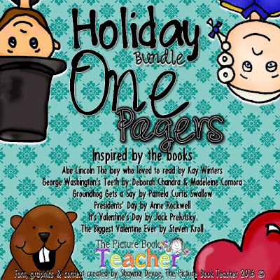 One Pager activities in a Holiday Growing Bundle for a variety of holdiay books.