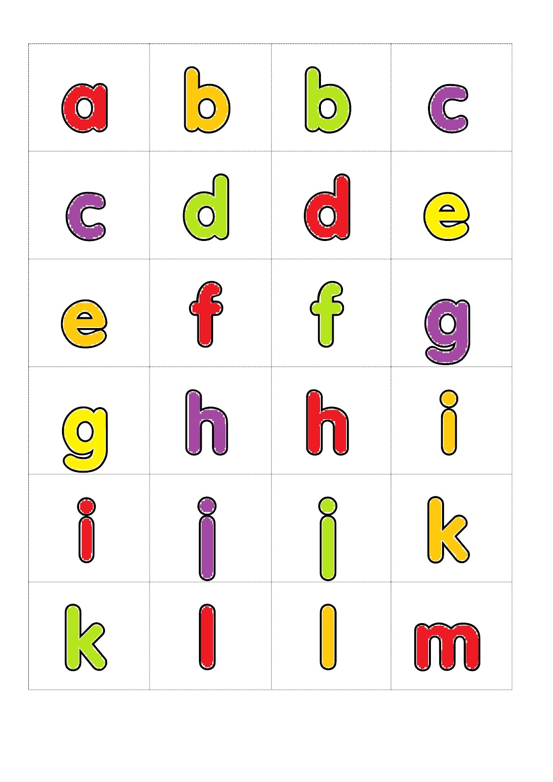 I,Teacher: Printable Alphabet Games: Memory Letter Tiles