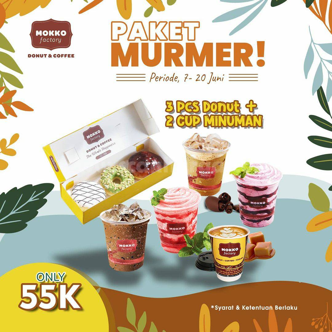 Promo MOKKO FACTORY harga spesial Paket MURMER hanya Rp. 55.000