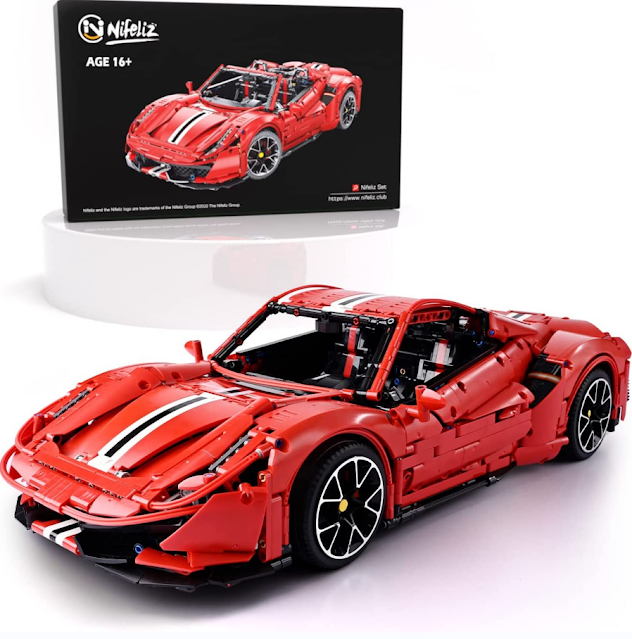 Nifeliz 487 Sports Car Compatible With Lego Technic