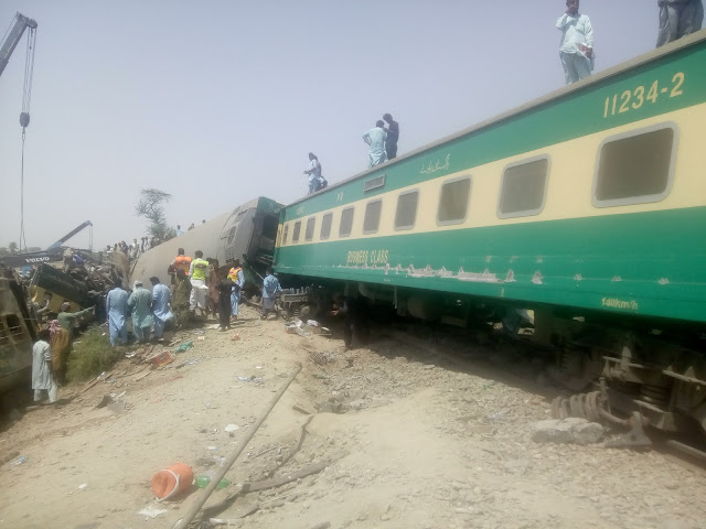 Trains have been stopped at various railway stations. Immediately after the Daharki train accident