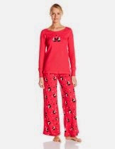 <br />Hue Sleepwear Women's Classy Scotty Thermal Pajama Set