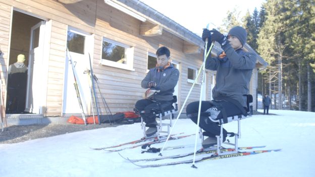 Pemain Ski Korea Utara Memimpikan Kesuksesan Paralimpik