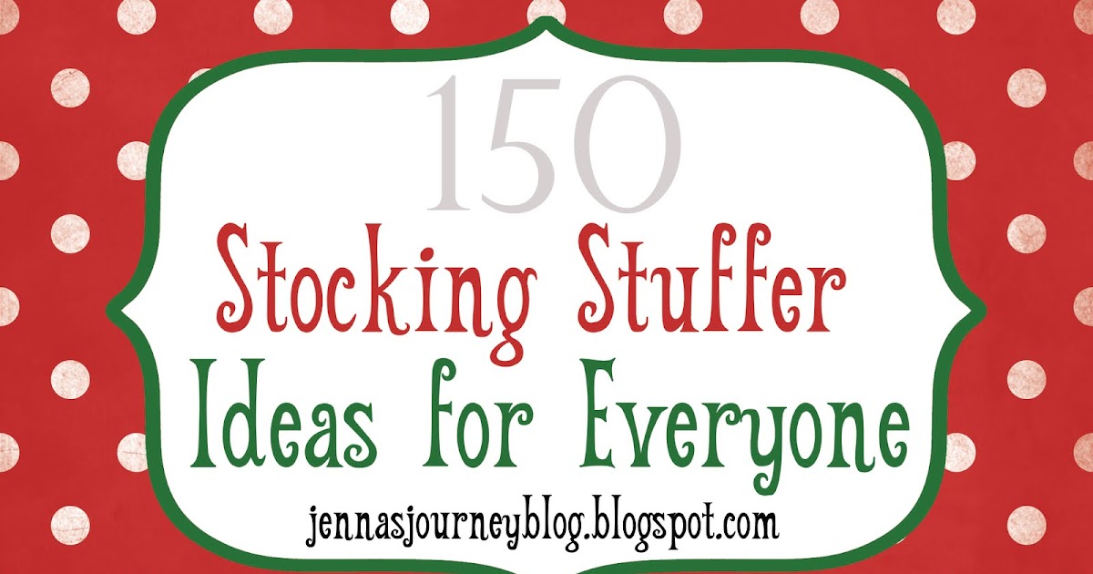Jenna Blogs: 450 Stocking Stuffer Ideas!
