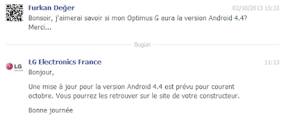 LG, LG Optimus G, Optimus G, Android 4.4