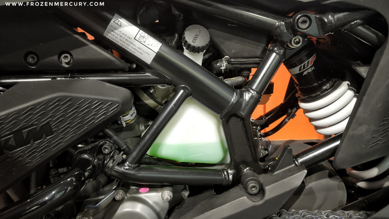 KTM Duke 390 ADV - Coolant & rear suspension