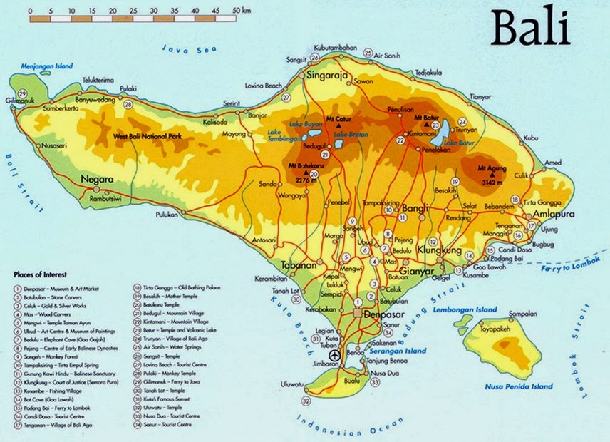  Peta  Wisata Bali  Selatan 
