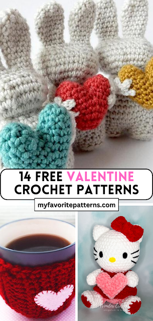 Valentine Bunny Amigurumi Free Crochet Pattern