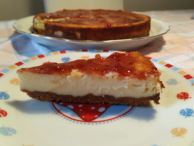 tarta de queso al horno alocados en la cocina