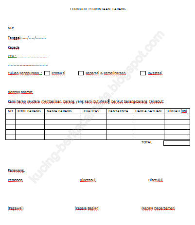 Anggie's Blog: Membuat Formulir Permintaan Barang