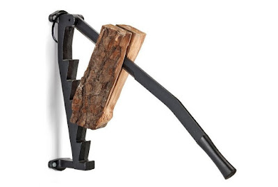 Stikkan Wall Mount Cast Iron Wood Kindling Splitter, Quickly and Easy Splits Wood Vertically