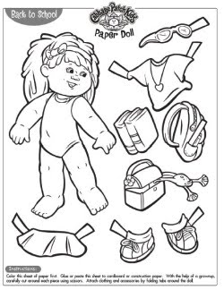 Cabbage Patch Kids Coloring Pages