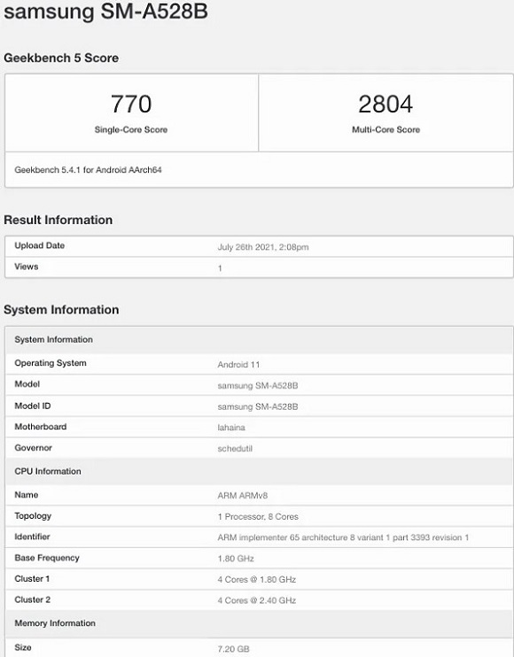 Galaxy A52s 5G