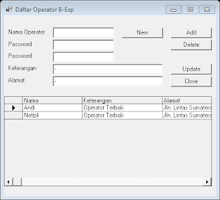 Cara Membuat Daftar Operator Billing Warnet Menggunakan Aplikasi Billing Explorer Deskpro 6 2007