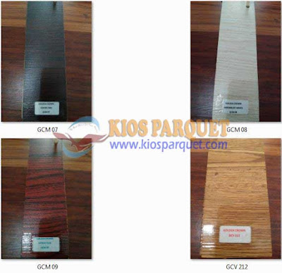 harga lantai kayu vinyl dan Laminated Golden Crown 