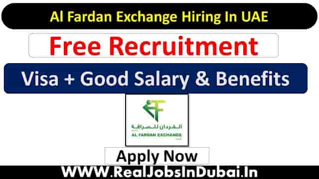 Al Fardan Exchange Careers Jobs In Dubai - UAE 