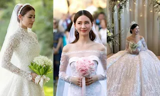 Asian celebrity wedding gowns