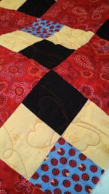 Quick and easy four patch baby quilt