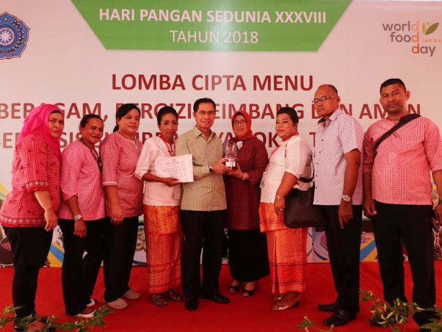 TP PKK Kota Ambon Juarai Lomba Cipta Menu B2SA Nasional 2018