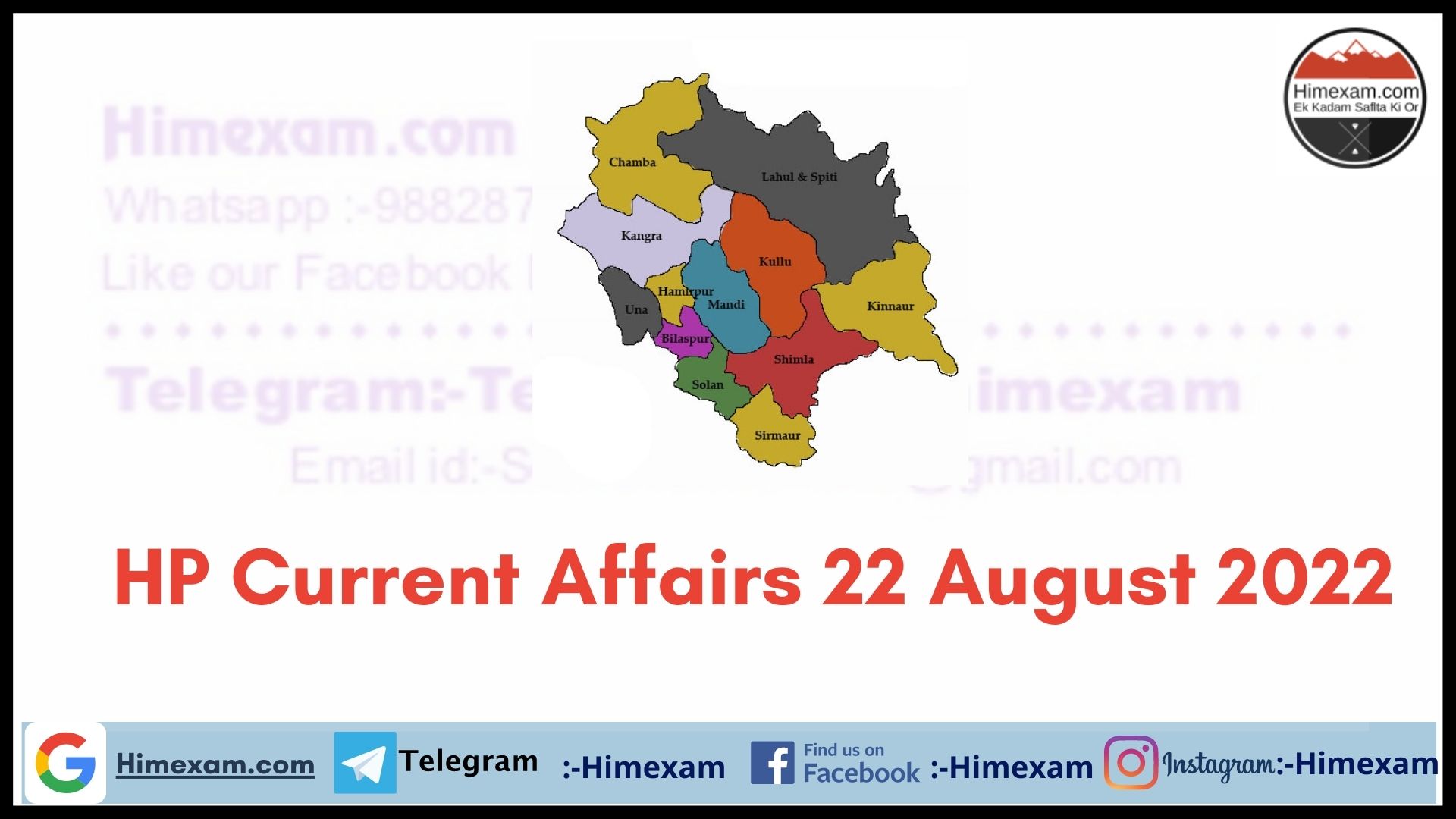 HP Current Affairs 22 August 2022