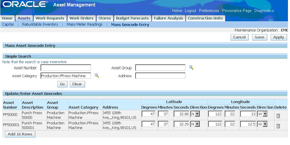 oracle enterprise asset management api Oracle Supply Chain Management (SCM) & Enterprise Asset Management   