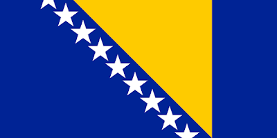 Logo Gambar Bendera Negara Bosnia dan Herzegovina PNG JPG ukuran 400 px