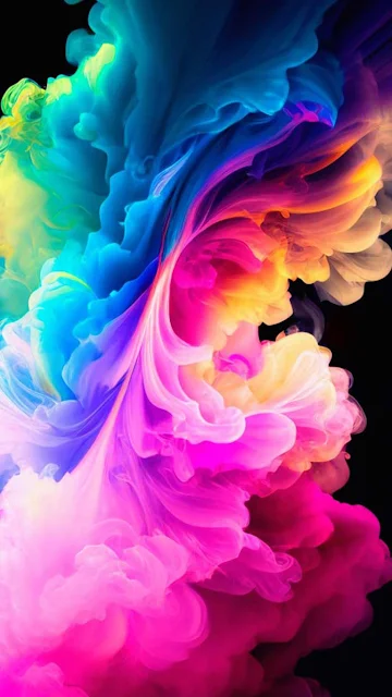 Colorful Smoke iPhone Wallpaper