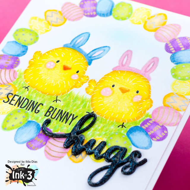 Easter Bunny Hugs Card | Ink On 3