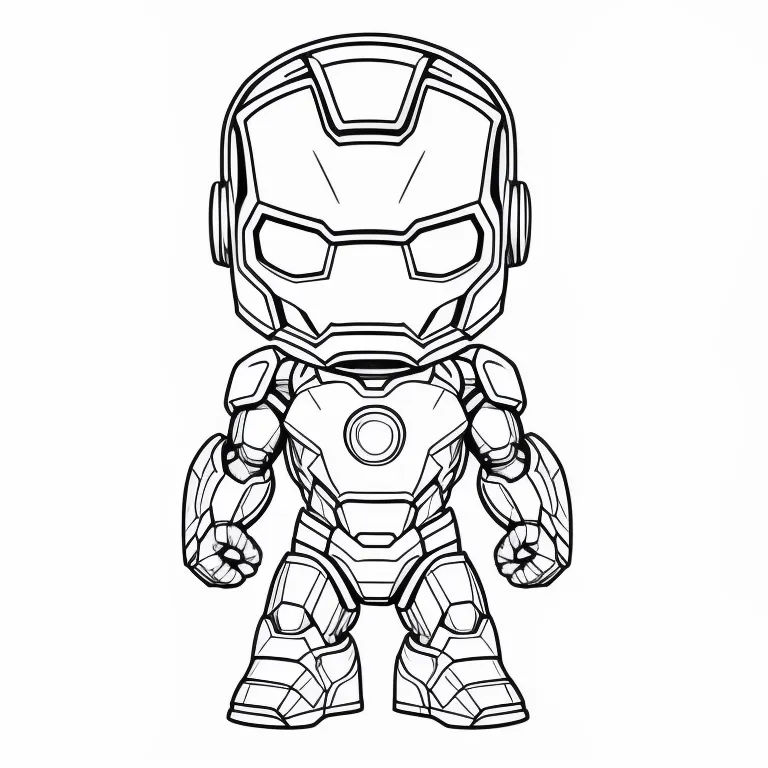 Printable Iron Man Coloring Pages for Kids