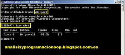 Herramienta DiskPart de Windows