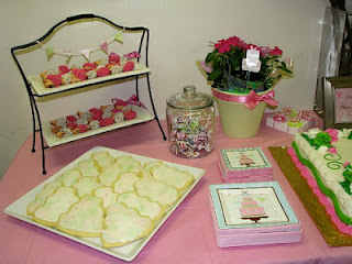 Love is Sweet Pink & Green Dessert Table- The Creative Confectionista