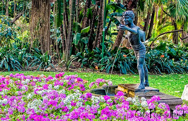 Fuente deUn joven con cántaro de agua en el Botánico,Buenos Aires,Argentina