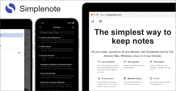 Simplenote 免費雲端筆記服務
