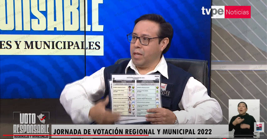 EN VIVO: Elecciones Regionales y Municipales 2022 - ONPE - Tv. Perú Canal 7