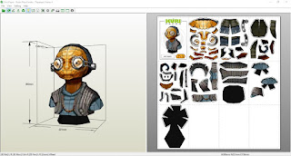 Kuri Paper - Busto Maz Kanata Star Wars Papercraft