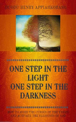 One Step in the Light One Step in the Darkness This book explains why most Christians are not experiencing the blessings of God. The book further explains the secret tactic of the enemy and shows the Christian how to avoid the traps of the enemy to enable the Christian to connect with the blessings of God. You cannot serve God and mammon simultaneously.