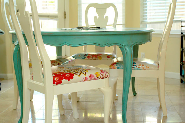 Painted Dining Table and Chairs