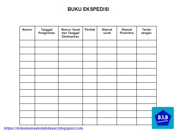 buku ekspedisi (surat & barang)