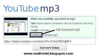 cara mendownload video youtube menjadi Mp3