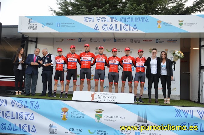 El Súper Froiz vence la crono y coloca a Lestido como líder de la Volta a Galicia