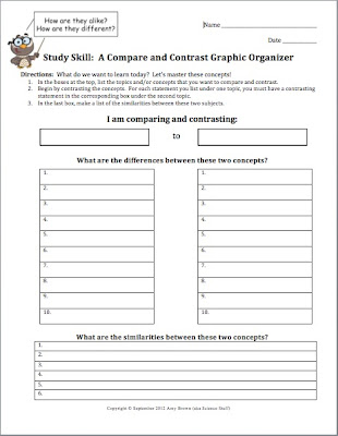 compare and contrast graphic organizer social science and applied social science