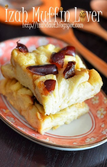 Izah Muffin Lover: Puding Roti Sos Kastard