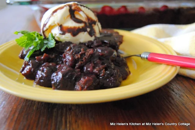 Chocolate Cherry Cobbler at Miz Helen's Country Cottage