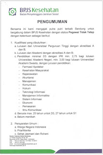 Lowongan Kerja BPJS Kesehatan Kantor Cabang Bandung