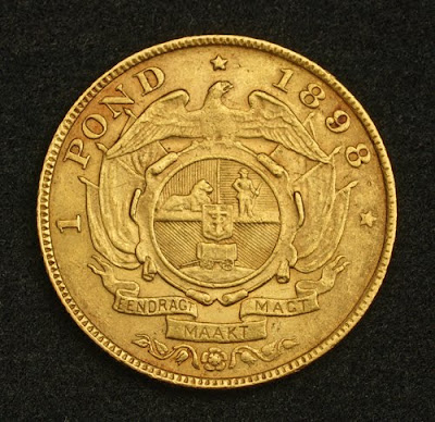 Gold one Pond Coin Boer Republic Transvaal