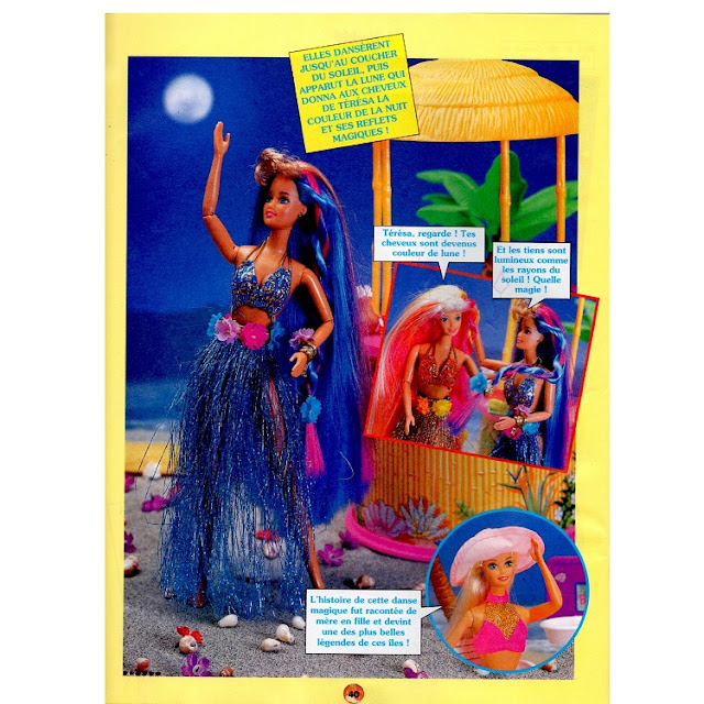Septième page du roman-photos de Barbie chevelure magique.