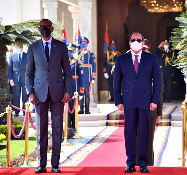 الرئيس السيسى  بول كاجامي رئيس جمهورية رواندا بقصر الاتحادية